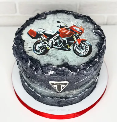 Торт мотоцикл фотографии