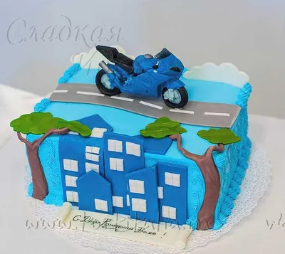 Картинка торта мотоцикла в хорошем качестве