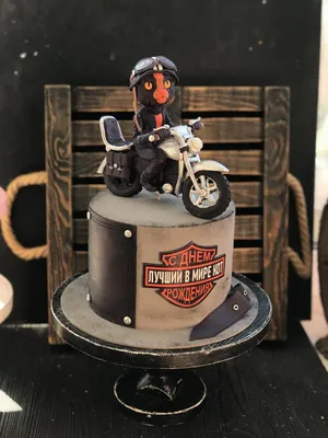 HD фон с тортом мотоцикла
