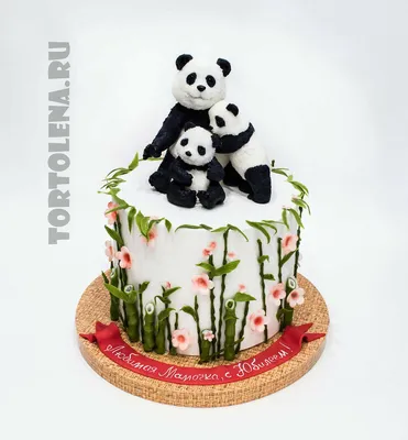 Детский торт \"Панда фотопечать\" – купить торт на заказ в Москве