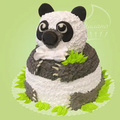 Торт панда [вид сверху] [ позади …» — создано в Шедевруме