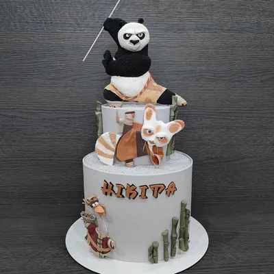 Торт панда 3D (42) - купить на заказ с фото в Москве