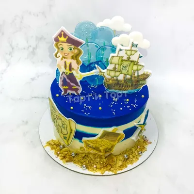Торт «Пиратский корабль (объемная картина)» с доставкой СПб