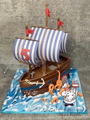 Торт Джек Воробей на корабле | Торты Пираты Карибского моря на заказ