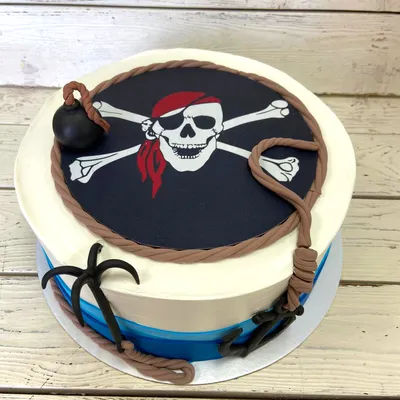 Торт для мальчика Пиратский корабль