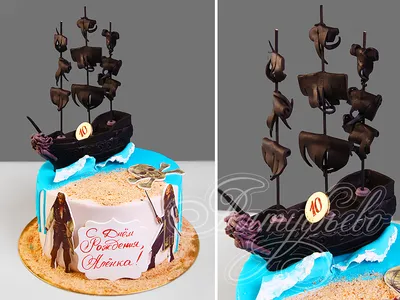 Топпер на торт пиратский корабль с именем,Топперы в пиратском стиле, топпер  корабль: продажа, цена в Винницкой области. Фигурки для свадебных тортов от  \"Топпер-Манія™\" - 1057649339