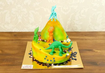 Съедобная Вафельная сахарная картинка на торт Поезд Динозавров 002.  Вафельная, Сахарная бумага, Для меренги, Шокотрансферная бумага.