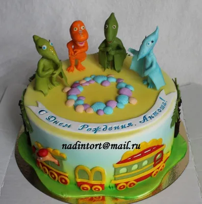 Торт с динозаврами категории торты на день рождения для мальчиков на 6 лет