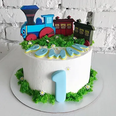 Детский торт с поездом - 78 фото