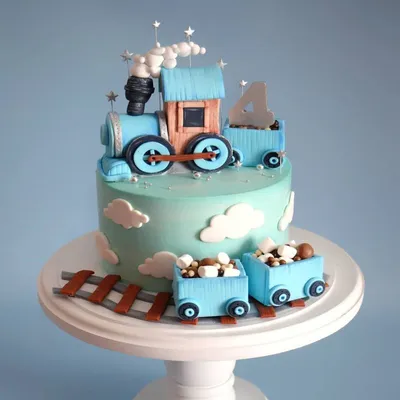 Детский торт для мальчика \"Товарный поезд\" можно купить с ценой от 3180.00  рублей