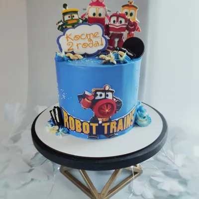 Сахарная картинка мальчику Роботы-поезда с днем рождения PrinTort 73810306  купить за 280 ₽ в интернет-магазине Wildberries