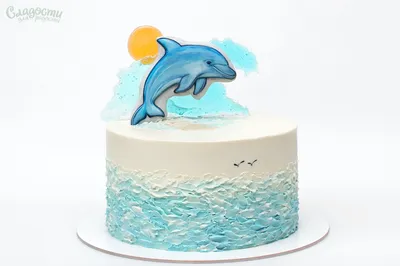 ☆Детский торт Дельфин с доставкой по Киеву и области. Созвездие сладостей