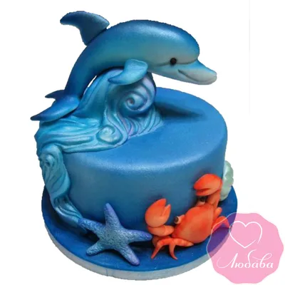 Торт виде дельфина» — создано в Шедевруме