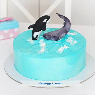 Детский торт для мальчика \"Дельфинчик\" можно приобрести по доступной цене  от 2500.00 рублей