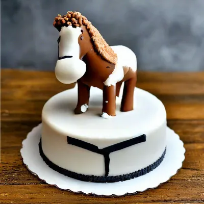 Детский торт с лошадью на день рождения