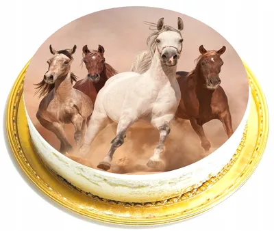 Детский торт \"Серебряная лошадь\" – купить торт на заказ в Москве