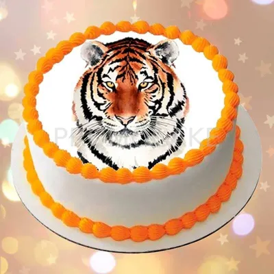 Торт с тигром фото фотографии