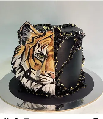 Торт тигр №9052 купить по выгодной цене с доставкой по Москве.  Интернет-магазин Московский Пекарь