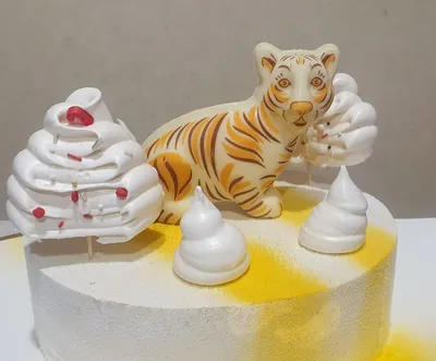 Новогодний торт с тигром | Новогодний торт 2022-2023.Новогодние торты на  Ваш праздничный стол.Новогодние торты из мастики,сладкий шедевр на Ваш стол!