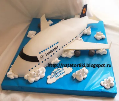 3D Торт самолет №3909 купить по выгодной цене с доставкой по Москве.  Интернет-магазин Московский Пекарь