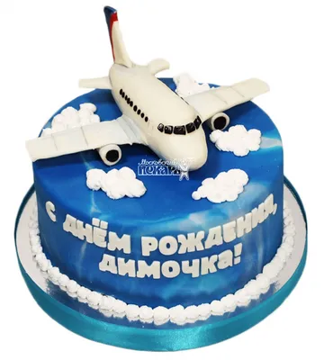 Торт с самолетом фотопечать — на заказ по цене 950 рублей кг | Кондитерская  Мамишка Москва