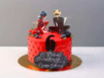 Торт для девочки в 8 лет «Леди Баг и Супер-Кот»