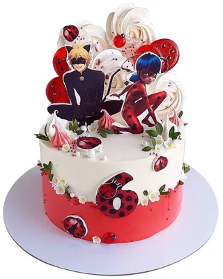 Торт леди баг | Ladybug cakes, Bug birthday cakes, Ladybug cake