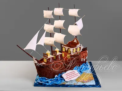 Торт в виде корабля фото 
