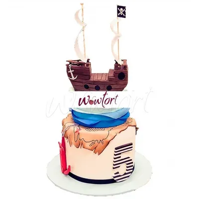Торт в виде Корабля №9 | Заказать торт недорого в кондитерской Wow-tort