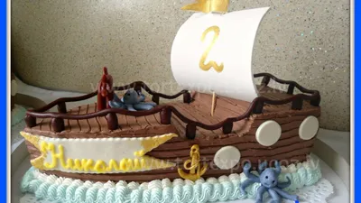 Заказать торт в виде корабля в Минске
