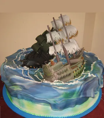 Купить торт в виде пиратского корабля на заказ в Москве от 1 990 ₽