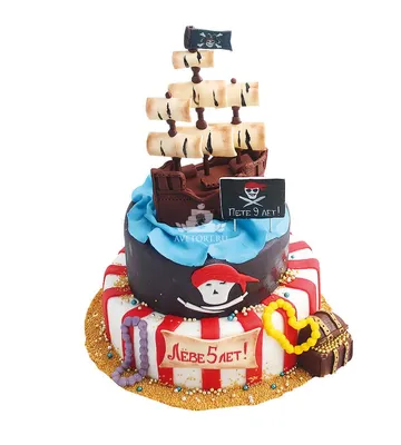 Торт в виде корабля с пиратами» — создано в Шедевруме