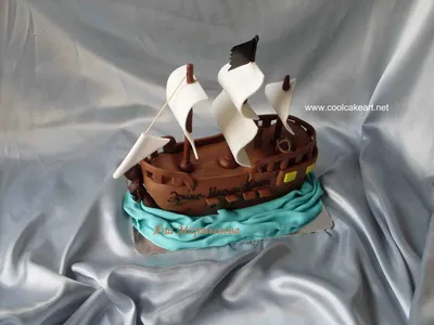 Торт для пирата «Корабль \"Черная жемчужина\"»