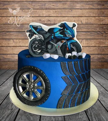 HD фото торта в виде мотоцикла