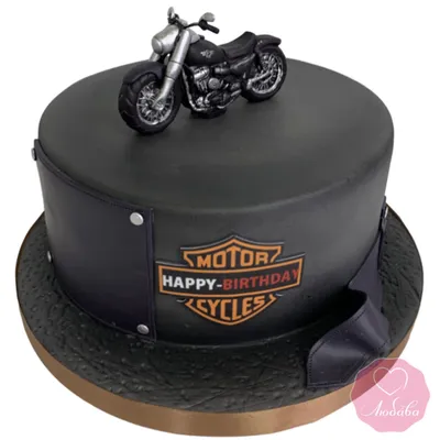 Скачать рисунок торта в виде мотоцикла в HD качестве