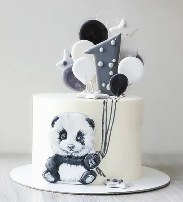 Panda cake | Panda birthday cake, Panda cakes, Panda birthday