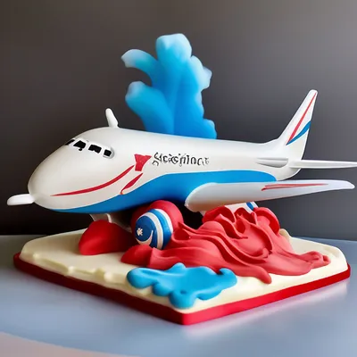 Детский торт торт в виде самолета