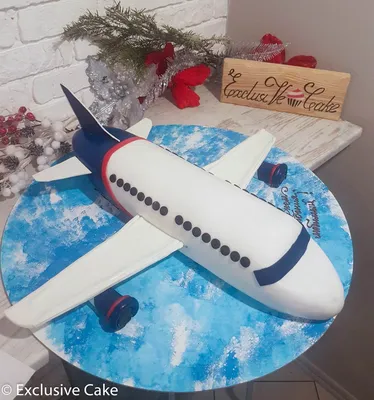 Купить Торт В форме самолета в Киеве | Exclusive Cake