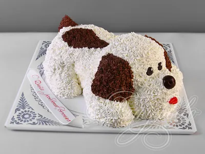 Торт с фигуркой собаки на заказ с доставкой недорого, фото торта, цена в  интернет магазине