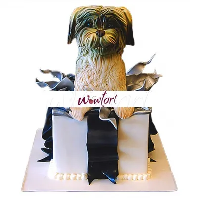 Торт виде собаки» — создано в Шедевруме