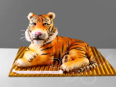 Торт с тигренком на заказ с доставкой недорого, фото торта, цена в интернет  магазине кондитерской