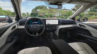 Детали интерьера Toyota Camry Hybrid 2019 года выпуска для рынка  Великобритании и Ирландии. Фото 7. VERcity