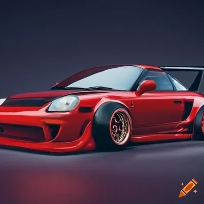 Toyota mr2 with a bodykit on Craiyon