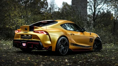 German Tuner Gifts the Toyota Supra With a Gold Wrap, 20” Concave Wheels,  550 PS - autoevolution
