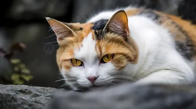 Трехцветный кот: редчайший случай генетической аномалии |