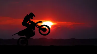 Уникальные изображения мотоциклистов, исполняющих трюки