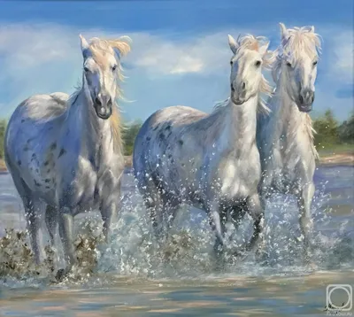 Тройка коней картина - 76 фото