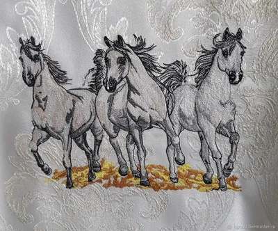 Картина по номерам \"Тройка лошадей\"