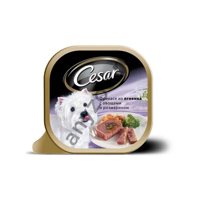 Влажный корм Cesar для взрослых собак,жаркое с уткой,100г Cesar 11410159  купить в интернет-магазине Wildberries