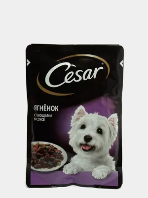 Корм влажный для собак Cesar ягненок с овощами 85 г с бесплатной доставкой  на дом из «ВкусВилл» | Калуга